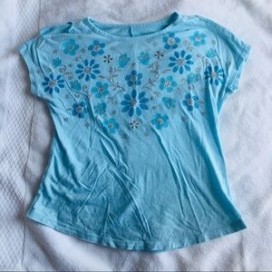 Blue Flower Tee